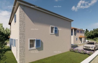 LIŽNJAN! VERKAUF EINER IM BAU BEFINDLICHEN VILLA MIT POOL.
