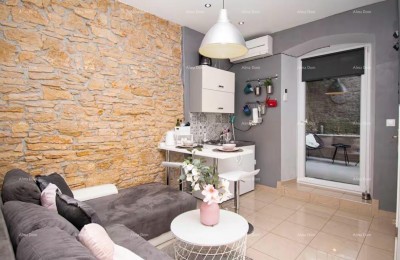 Pula – Zentrum! Schöne und funktional eingerichtete Wohnung mit Terrasse im Erdgeschoss des Gebäudes.