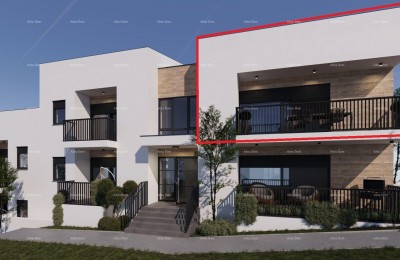 ŽMINJ – Moderne Wohnung im ersten Stock mit Terrasse (Wohnung E)
