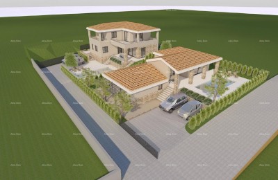 Istra. Bibići. Verkauf von Baugrundstücken mit Projekt, Bibići