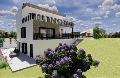 Verkauf von Bauland mit Baubeginn, Blick auf Motovun