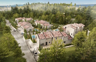 BARBAN - Grundstück zur Bebauung mit Projekt (Haus mit Swimmingpool), 15 Minuten zum Meer