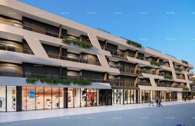 Poreč - neugebauter Geschäfts- und Wohnkomplex, Wohnungsverkauf, S19