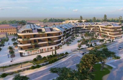 Poreč - neugebauter Geschäfts- und Wohnkomplex, Wohnungsverkauf, S19