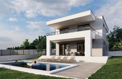 GALIŽANA – Modernes Haus mit Pool und Meerblick zu verkaufen