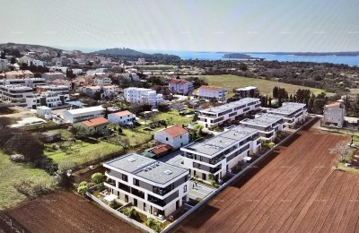 Verkauf einer Wohnung mit Garten und Parkplatz in einem neuen Wohnkomplex, Štinjan! 10A