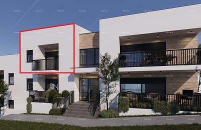 ŽMINJ – Moderne Wohnung im ersten Stock mit Terrasse (Wohnung F)