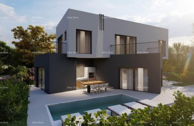 Baugrundstück mit Projekt – Valbandon, 450 m²