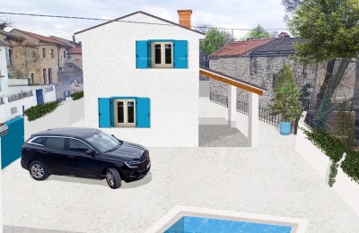 BUTKOVIĆI, SVETVINČENAT – BAUGRUNDSTÜCK MIT BAUGENEHMIGUNG FÜR EIN HAUS MIT POOL