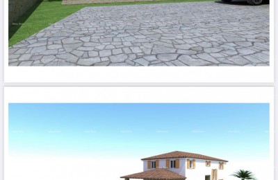 In der Nähe von Barban! Grundstück mit Projekt für ein Haus!