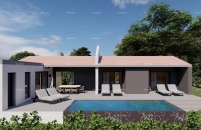 Verkauf eines Hauses mit Pool in Bau, Nähe von Duga Uvala! Nur 2 km vom Strand entfernt!