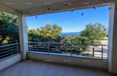 LABIN, Apartment mit Meerblick und Garten