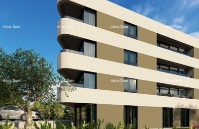 Neubau! Wohnung, 70 m2, mit Meerblick und zwei Parkplätzen, Tar!