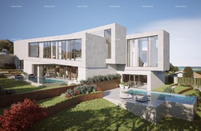 Kaštelir – Baugrundstück, 603 m2, mit rechtskräftiger Baugenehmigung und Meerblick