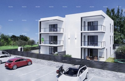 Zu verkaufen – moderne, neue Wohnungen in Peroj mit Meerblick.