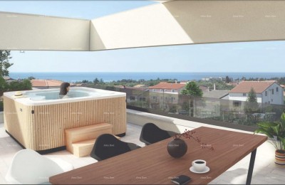 Poreč, Veli Maj, PENTHOUSE MIT PANORAMA-MEERBLICK